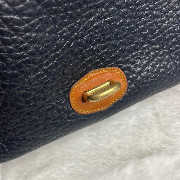 Dooney & Bourke Black and Tan Leather Shoulder Bag - Picture 12 of 16